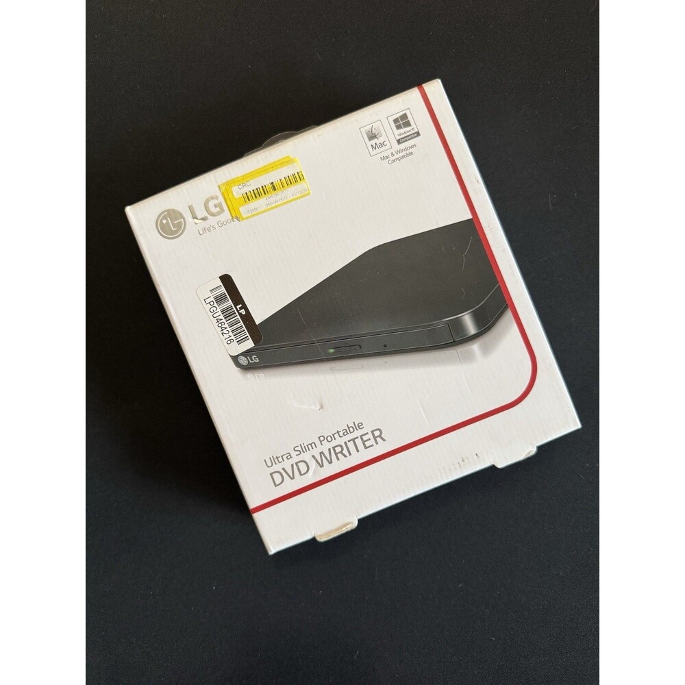 LG Extension Slim Portable DVD Writer Black SP80NB80.AVAR70B